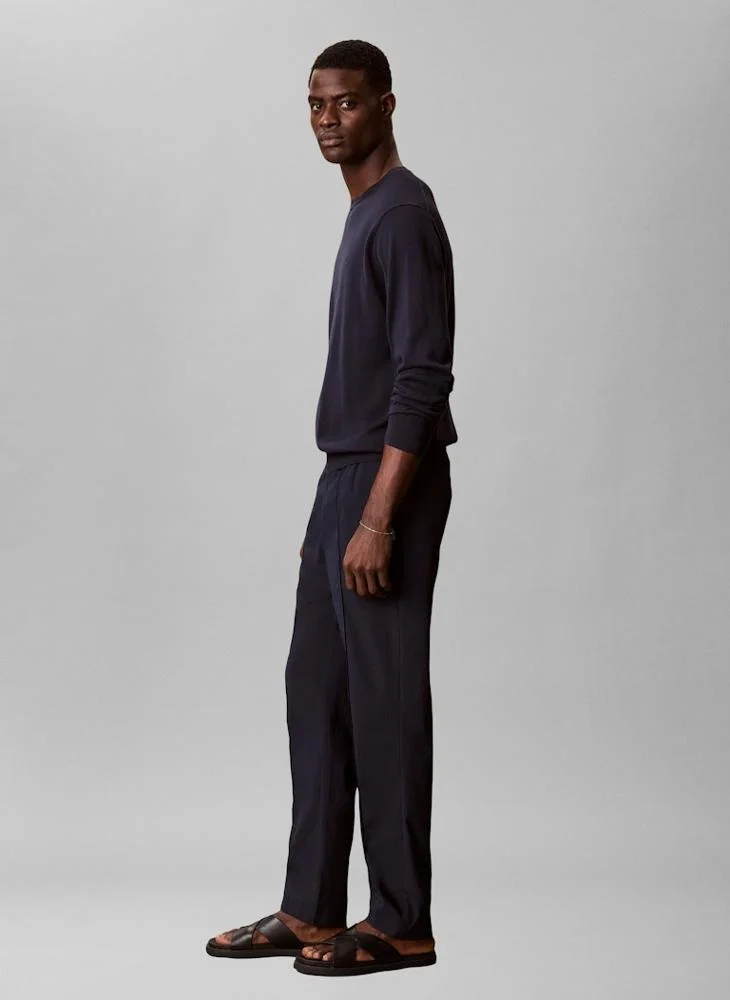 CALVIN KLEIN  Seersucker Pull-on Trousers for Men | Best Price UAE